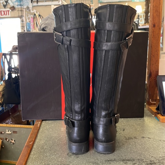 G BY GUESS riding boots womens size 7.5 black - Picture 4 of 6